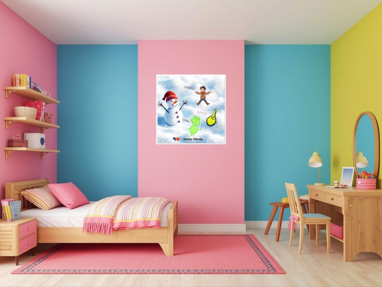 Personalisiertes FOREX Bild – Eigene Kinderbild und Name – Individuelles Wandbild – Geschenk zur Geburt, Taufe, Kinderzimmer